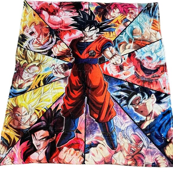 Cartoon Characters Blanket 50”x 60" Anime Fleece Throw New - Picture 6 of 6